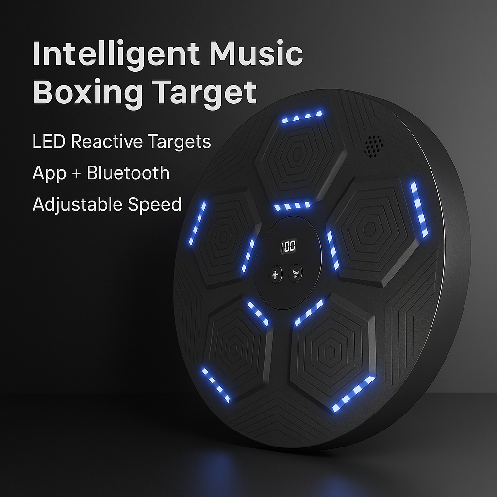 Smart Bluetooth Punching Machine with Light for Home Fitness