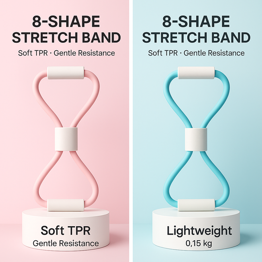 8-Shaped Stretch Band for Women's Yoga & Back Exercise